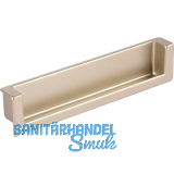 Muschelgriff Syrakus B 138, Einlassma� 134 x 26,2, Zinkdruckguss neusilber