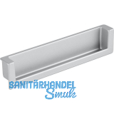 Muschelgriff Syrakus B 138, Einlassma� 134 x 26,2, Zinkdruckguss alufarbig