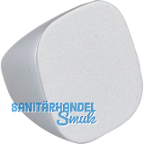 Knopf Maron � 22 mm, Tiefe 18 mm, Zinkdruckguss alufarbig