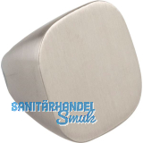 Knopf Maron � 22 mm, Tiefe 18 mm, Zinkdruckguss Edelstahl Effekt