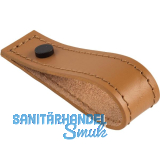 Knopf Marse Breite 25 mm, H�he 100 mm, Leder hellbraun