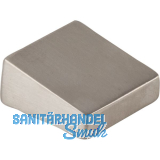 Knopf Tabarca Breite 22 mm, Tiefe 25 mm, Zinkdruckguss Edelstahl Effekt