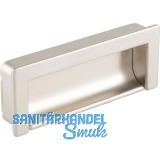 Muschelgriff Nera Breite 108 mm, H�he 41,7 mm, Zinkdruckguss Edelstahl Effekt