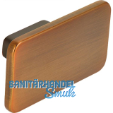 M�belknopf Biris Breite 58 mm, Zinkdruckguss, Messing schwarz geb�rstet