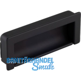 Muschelgriff Nera Breite 108 mm, H�he 41,7 mm, Zinkdruckguss schwarz matt