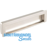 Muschelgriff Nera Breite 174 mm, H�he 42 mm, Zinkdruckguss Edelstahl Effekt