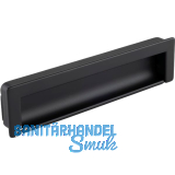 Muschelgriff Nera Breite 174 mm, H�he 42 mm, Zinkdruckguss schwarz matt