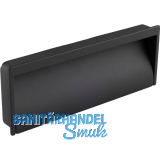 Muschelgriff Miach Breite 162 mm, H�he 60 mm, ZN schwarz matt