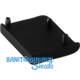 Endkappe Mede links zu Griffstange, Zinkdruckguss schwarz matt