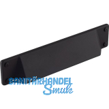 Muschelgriff Manto, LA 128 mm, Breite 175 mm, Zinkdruckguss schwarz matt