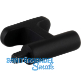 Endsockel Nete zu Griffstange, Zinkdruckguss schwarz matt