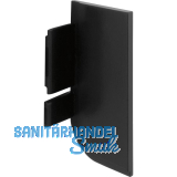 Endkappe Aktor L-Profil rechts, Kunststoff schwarz