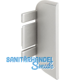 Endkappe Aktor C-Profil, Kunststoff silberfarbig