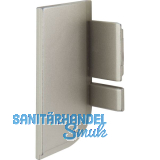 Endkappe Aktor L-Profil links, Kunststoff edelstahlfarbig