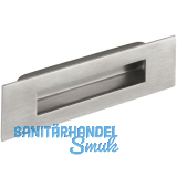 Muschelgriff Sabik B 150 mm, H 50 mm, Einlassma� 123x28 mm, Edelstahl geb�rstet