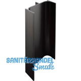 Griffmulde Aktor C-Profil vertikal, L�nge 5000 mm, Aluminium schwarz matt