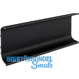 Griffmulde Aktor C-Profil horizontal, L�nge 5000 mm, Aluminium schwarz matt