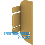 Endkappe Aktor C-Profil, Kunststoff gold matt