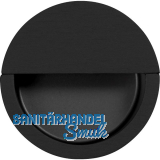 Muschelgriff Dotos � 50 mm, Einlass � 46 mm, Zinkdruckguss schwarz matt