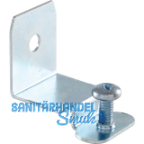 Befestigungswinkel Aktor mit Sicherungsschraube, Aluminium natur