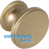 Knopf Aker � 35 mm, Tiefe 25 mm, Aluminium vermessingt matt eloxiert