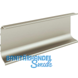 Griffmulde Aktor C-Profil horizontal, L�nge 2500 mm, Aluminium Edelstahl Effekt