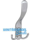 Huthaken Canelli Breite 78 mm, H�he 160 mm, Zinkdruckguss verchromt poliert
