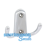 Mantelhaken Canelli Breite 78 mm, H�he 55 mm, Zinkdruckguss verchromt poliert