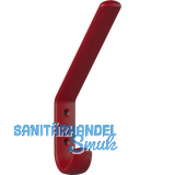 Huthaken HEWI 477.90B070 Breite 22 mm, H�he 163 mm, Polyamid rubinrot matt