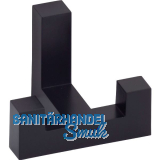 Mantelhaken Coats Breite 52 mm, H�he 40 mm, Zinkdruckguss schwarz lackiert