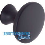 Knopf Brock � 28 mm, Tiefe 25 mm, Zinkdruckguss schwarz matt