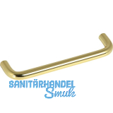 Griff Sulis � 10 mm, LA 128 mm, Breite 138 mm, Stahl vermessingt