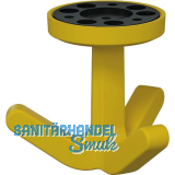 Dreifach-Drehhaken HEWI 477.94B030 elastisch, Kunstoff TPU senfgelb matt