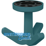 Dreifach-Drehhaken HEWI 477.94B030 elastisch, Kunstoff TPU aquablau matt