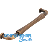 Griff Meret LA 160, Breite 171 mm, Zinkdruckguss messing schwarz geb�rstet