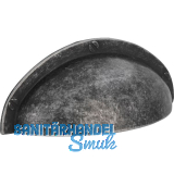 Muschelgriff Junit Breite 85 mm, H�he 31 mm, Zinkdruckguss altzinn antik