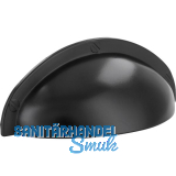 Muschelgriff Junit Breite 85 mm, H�he 31 mm, Zinkdruckguss schwarz matt