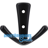 Mantelhaken Deneb Breite 76 mm, H�he 71 mm, ZN schwarz matt