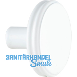 Knopf Isis � 35 mm, Tiefe 24 mm, Zinkdruckguss wei� matt