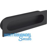 Muschelgriff Azan Breite 125 mm, Einlassma� 121 x 39 mm, ZN schwarz matt