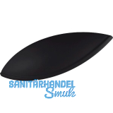 Muschelgriff Moss zum Aufschrauben, Breite 126 mm, Zinkdruckguss schwarz matt