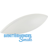 Muschelgriff Moss zum Aufschrauben, Breite 126 mm, Zinkdruckguss wei� matt