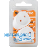 SECOTEC Schrankrohrlager rund 25 mm Kunststoff wei� SB-2 BL2