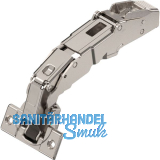 BLUM CLIP top Weitwinkel Scharnier 155�, 9,5 mm gekr�pft ohne Feder, Schrauben