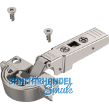 BLUM CLIP top BLUMOTION Alurahmenscharnier 95�, gerade mit Feder, Schrauben