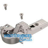 BLUM CLIP top BLUMOTION Alurahmenscharnier 95�, 18 mm gekr�pft Feder, Schrauben