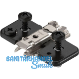 BLUM CLIP ONYX Exzenter Kreuzmontageplatte, Stahl, EXPANDO, Distanz 0 mm