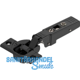 BLUM CLIP top BLUMOTION ONYX Profilt�rscharnier 95�, gerade mit Feder, Schrauben