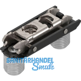 BLUM CLIP ONYX Exzenter Montageplatte gerade, Stahl, Einpressen, Distanz 0 mm