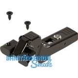 BLUM CLIP top ONYX Alurahmenscharnier 95�, 18 mm gekr�pft mit Feder, Schrauben